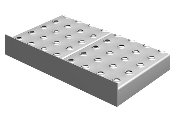 perfo trede S50 met schoprand zonder afwateringsgaten